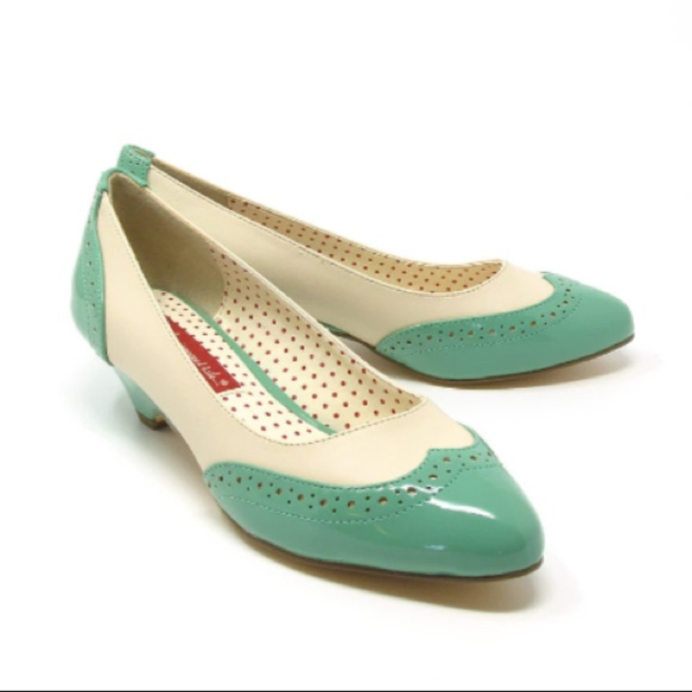 Ida Tiffany Mint Low Heel Pump
